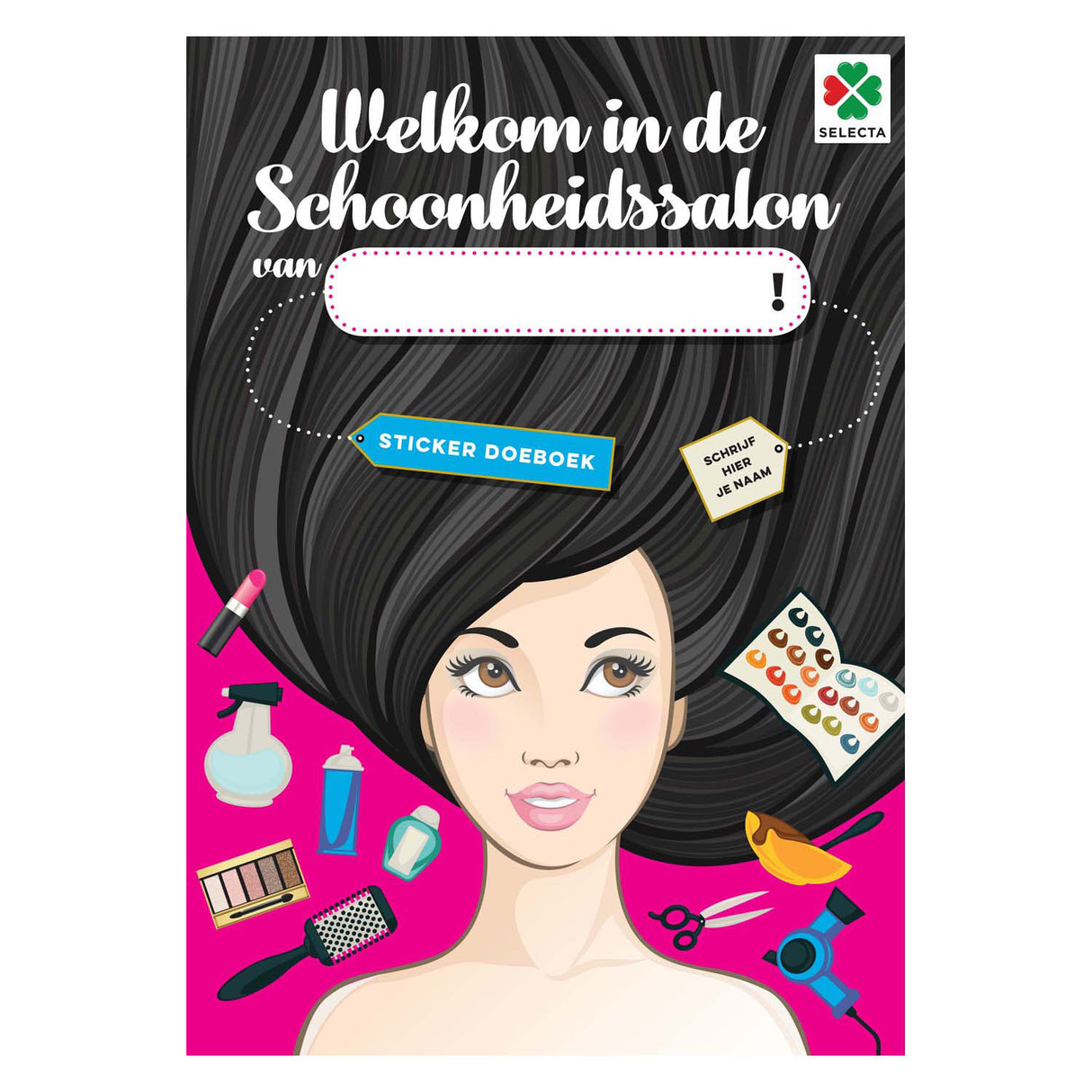 Selecta bienvenue dans mon livre d'autocollants de salon de beauté