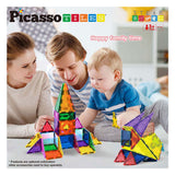 Blocs et miroirs Selecta picassotiles - tuiles de construction magnétiques, 152 pcs.