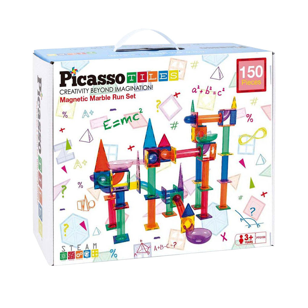 Circuit à billes Selecta picassotiles - carreaux de construction magnétiques, 150 pcs.