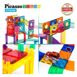 Piste de billes et piste de course Selecta picassotiles - tuiles de construction magnétiques - 108 pcs.