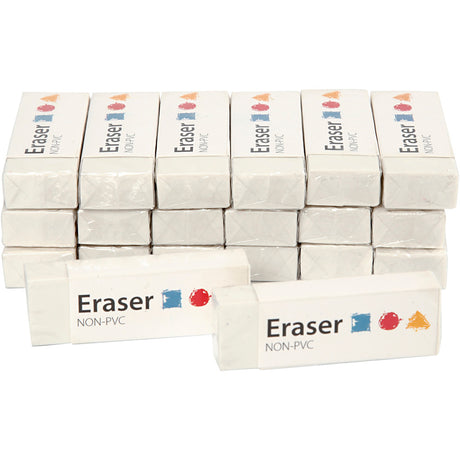 Gomme Creativ company, dimensions 62x22x10 mm, 20 pièces, 1 boîte