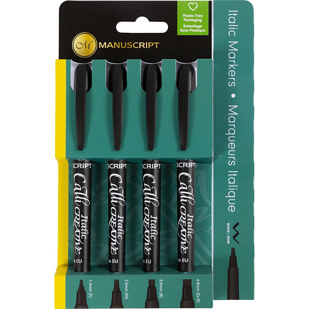 Marqueurs de calligraphie Creativ Company - 4 pcs.