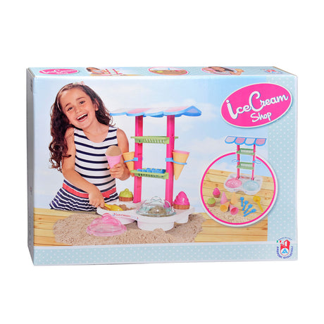 Androni - Coffret de jeu pour stand de glace au sable - 12 pièces pour bac à sable et plage - 3 ans et plus