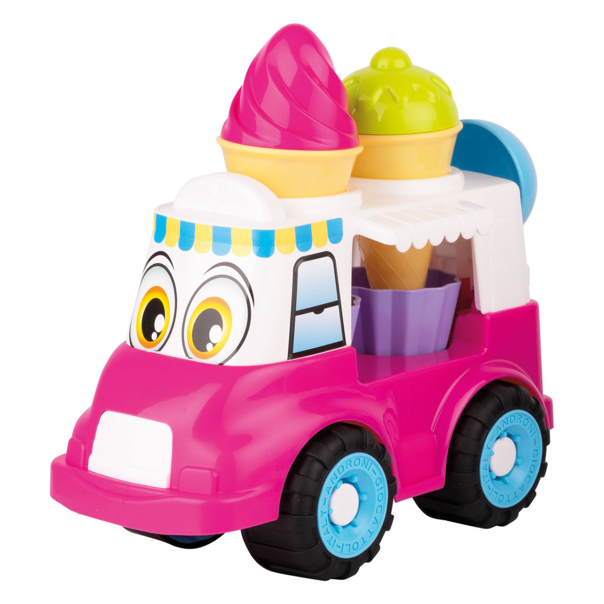 Camion de crème glacée bac à sable Simba - rose