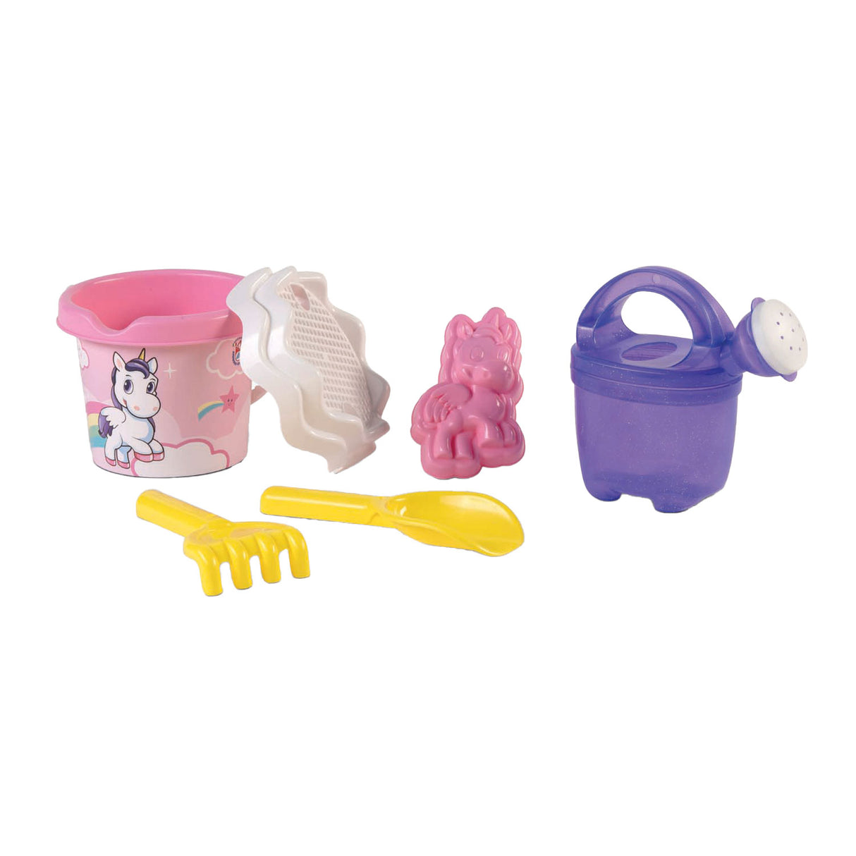Sac à dos Androni avec ensemble de plage licorne, 6 pièces.