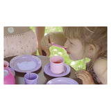 Service à café Dantoy rose, lilas 17 pcs.