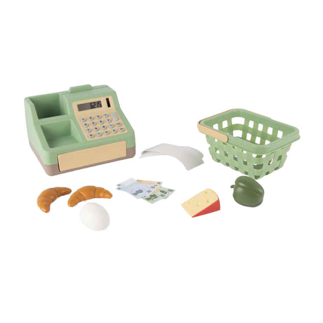 Caisse enregistreuse Dantoy avec panier et accessoires