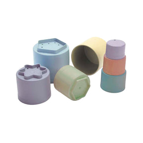 Jouets tour à empiler Dantoy 7 pièces en carton durable coloré.