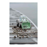 Tracteur Dantoy avec chargeur frontal vert bleu, 30cm