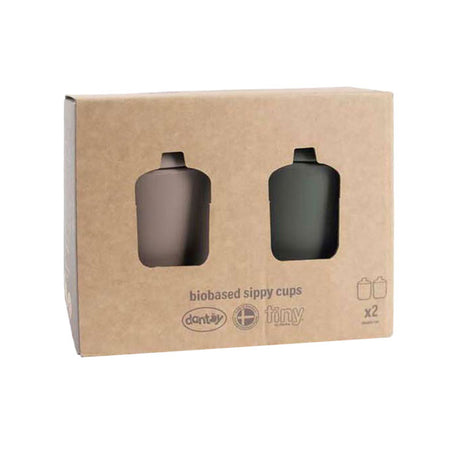 Gobelets anti-altération Dantoy moka vert olive, 2 pcs.