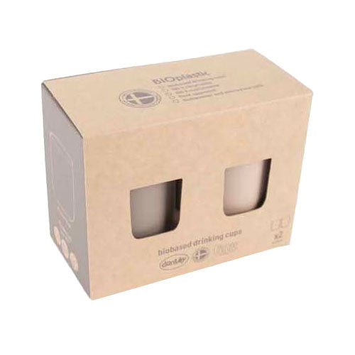 Service de tasses Dantoy beige moka, 2 pièces.