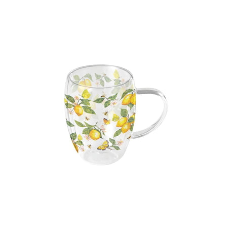 Verre à double paroi Ambiente 0,35 l citrons frais blanc