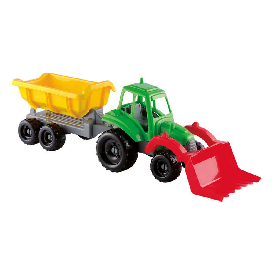 Ecoiffier tractor with trailer