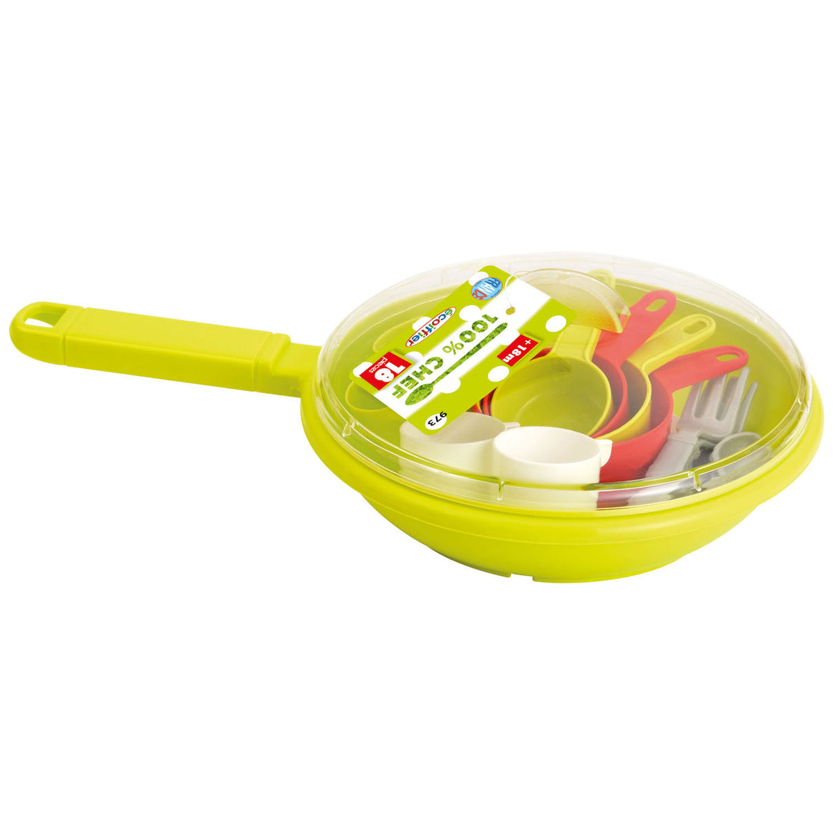 Ecoiffier 100% chef pan with crockery