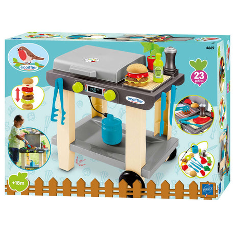 Ecoffier ecoiffier – plancha play barbecue – 18 mois – 2 roues