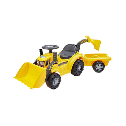 Tracteur à pied de l'écoifier avec chargeur frontal et chariot