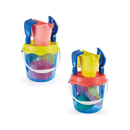 Ecoiffier bucket set with cakes sand shapes, 9dlg.