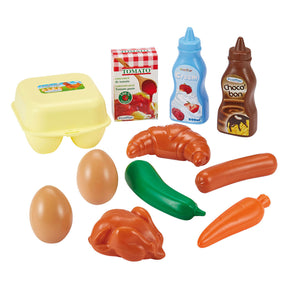 Écoiffier ensemble de jeu petit déjeuner ecoiffier play food - 11 pièces.