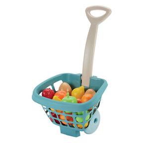 Écoiffier chariot de courses ecoiffier avec fruits - 14 pcs.