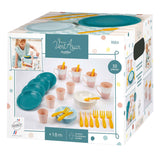 Ecoiffier Picnic Play Set s kartonskim košarico za piknik, 32dlg.