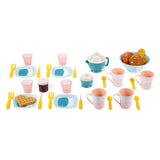 Ecoiffier breakfast play set in storage box, 35dlg.