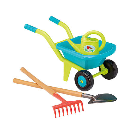 Ecoffier Wheelbarrow con utensili da giardino, 4dlg.