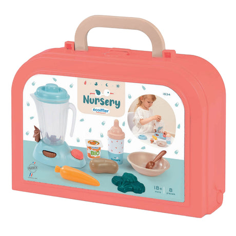 Soin Ecoiffier - set d'alimentation pour bébé en valise, 8 pcs.