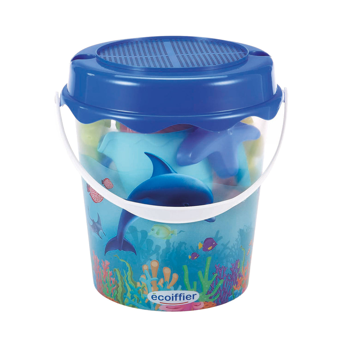 Den Eastiffier Bucket Delfin mat Accessoiren, 12dlg.