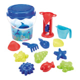 Ensemble de seaux dauphin Ecoiffier avec accessoires, 12 pcs.