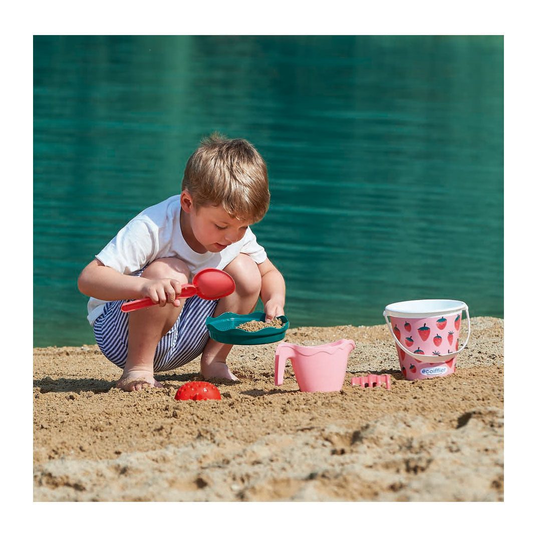 Ensemble de plage aux fraises Ecoiffier, 6 pièces.