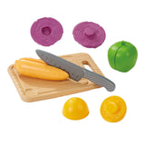 Planche à découper Ecoiffier 100% chef avec légumes et couteau à découper, 10 pcs.