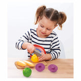 Planche à découper Ecoiffier 100% chef avec légumes et couteau à découper, 10 pcs.