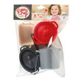 Ensemble de poêles et repas Ecoiffier 100% chef, 8 pièces.