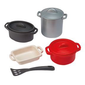 Ensemble de poêles et repas Ecoiffier ecoiffier 100% chef - 8 pièces.