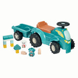 Tracteur directionnel Ecoiffier avec remorque - 15 pcs.