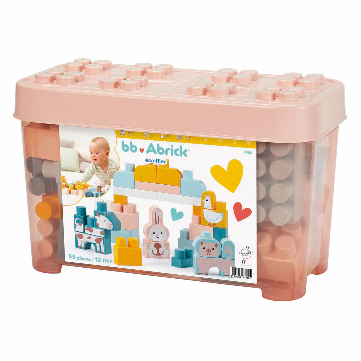 Blocs de construction Abrick avec animaux de la ferme - 55 pcs.