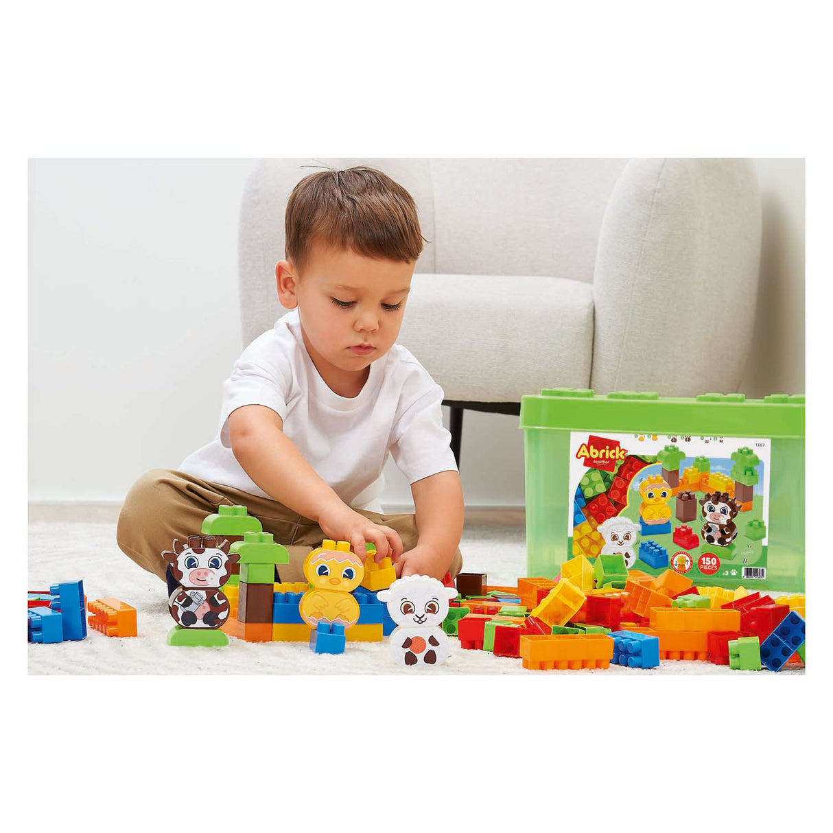 Ferme de blocs de construction Abrick - 150 pcs.