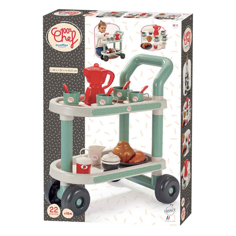 Chariot petit-déjeuner Ecoiffier - 22 pcs.