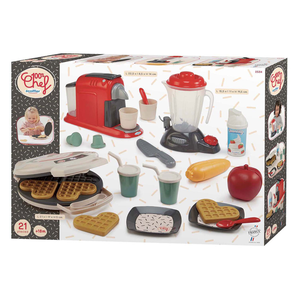 Appareils de cuisine Ecoiffier - 21 pcs.