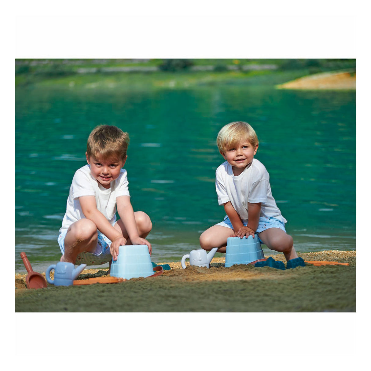 Seau château de sable Ecoiffier - 16cm 6pcs.