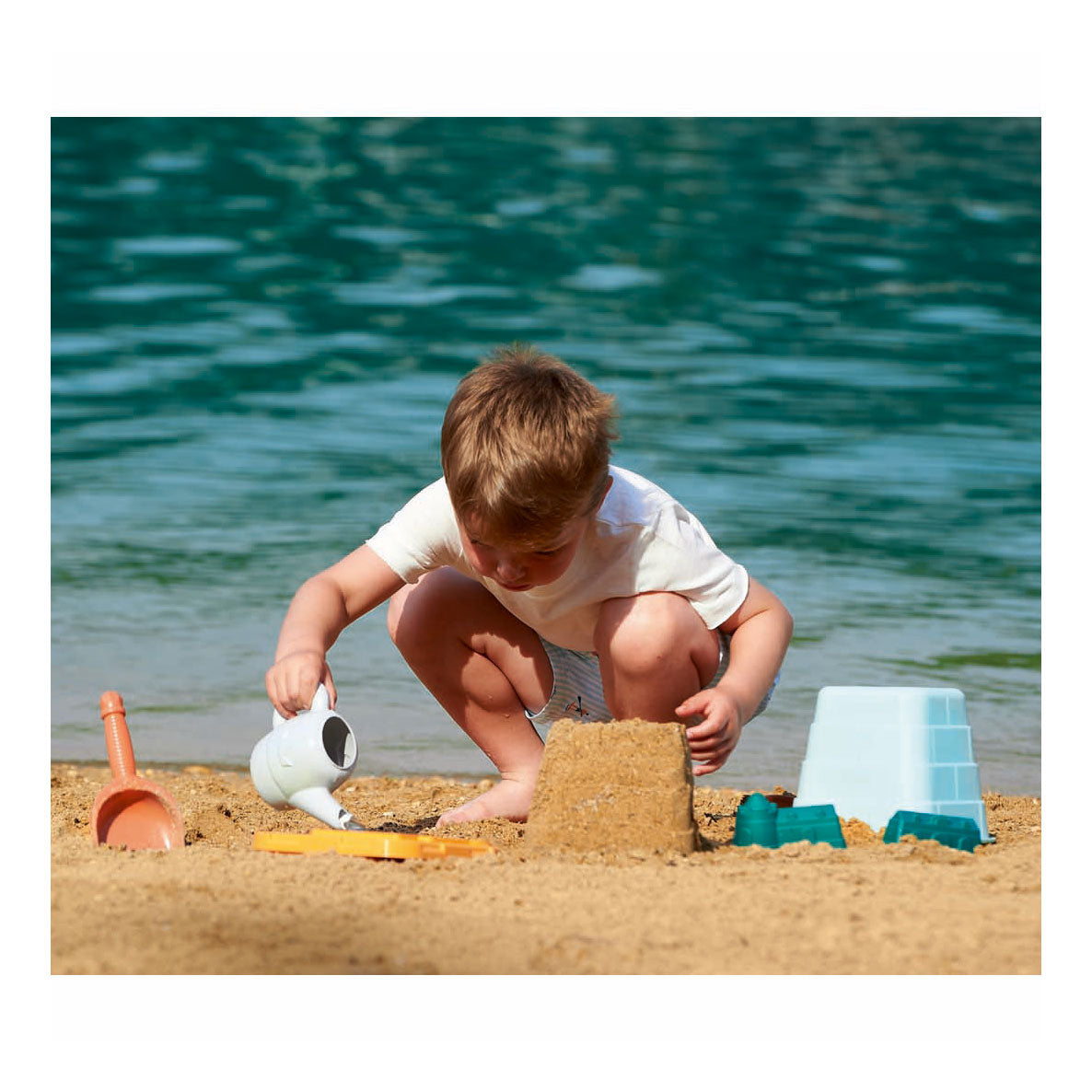 Seau château de sable Ecoiffier - 16cm 6pcs.