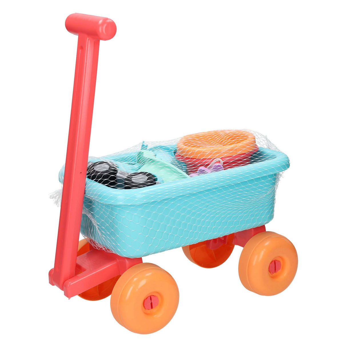 Chariot de plage Ecoiffier avec accessoires - 8 pcs.