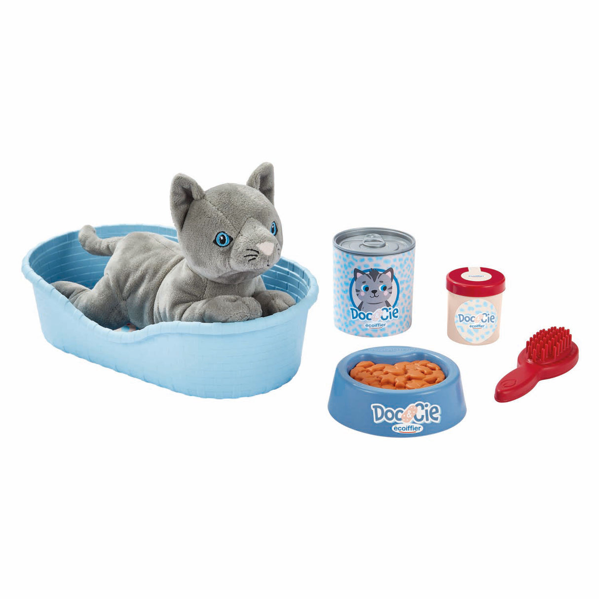 Chat Ecoiffier avec accessoires - 9 pcs.