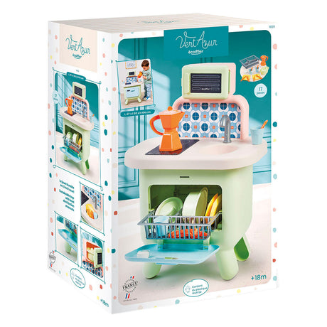 Ecoiffier eociffier vert azur cuisine couleur sauge - 17 pcs.