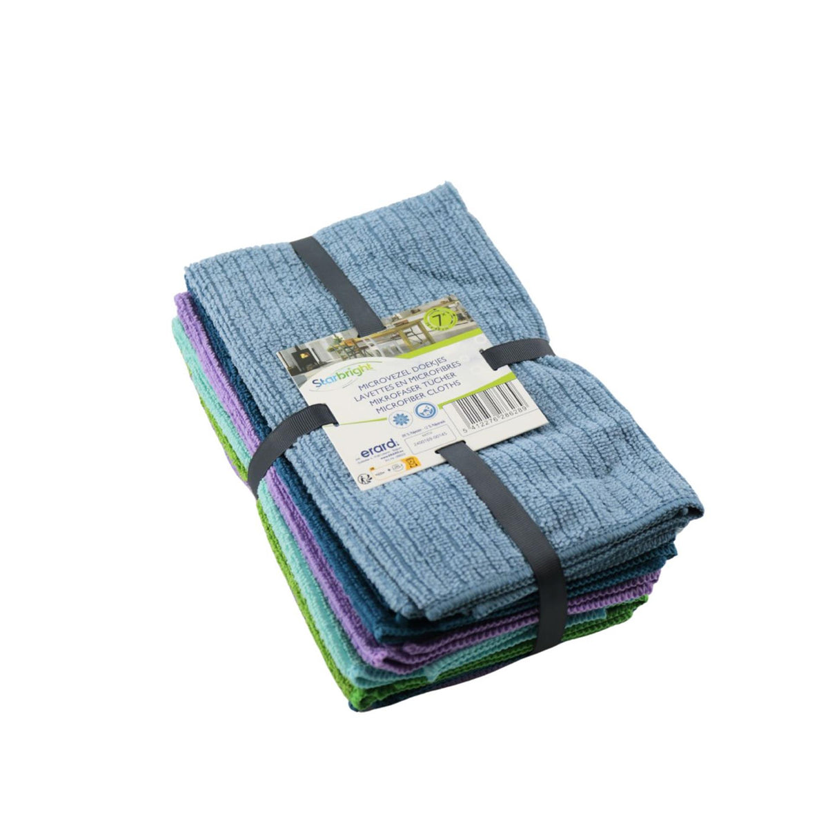 Chiffon microfibre Starbright coloré 38x48cm lot de 7 pièces