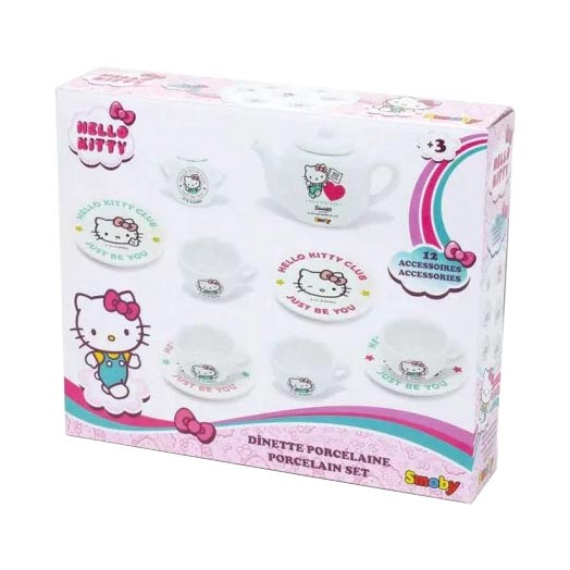 Smoby Hello Kitty Porcelana Tea Set 12dlg.