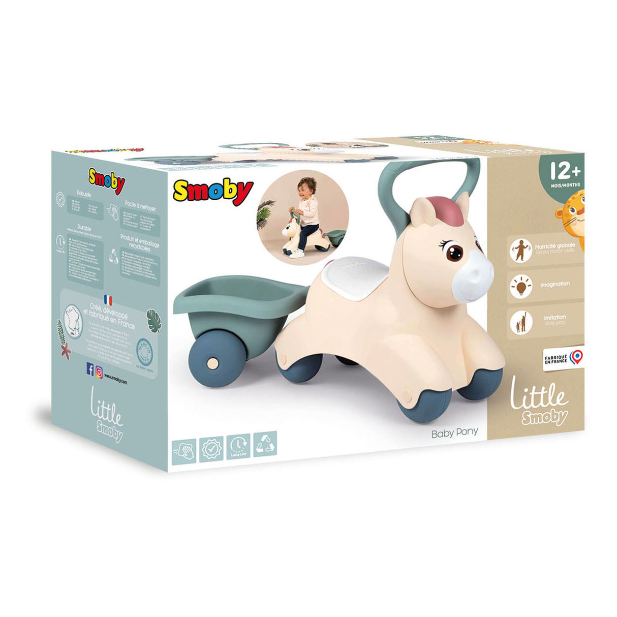 Smoby little baby pony loopauto