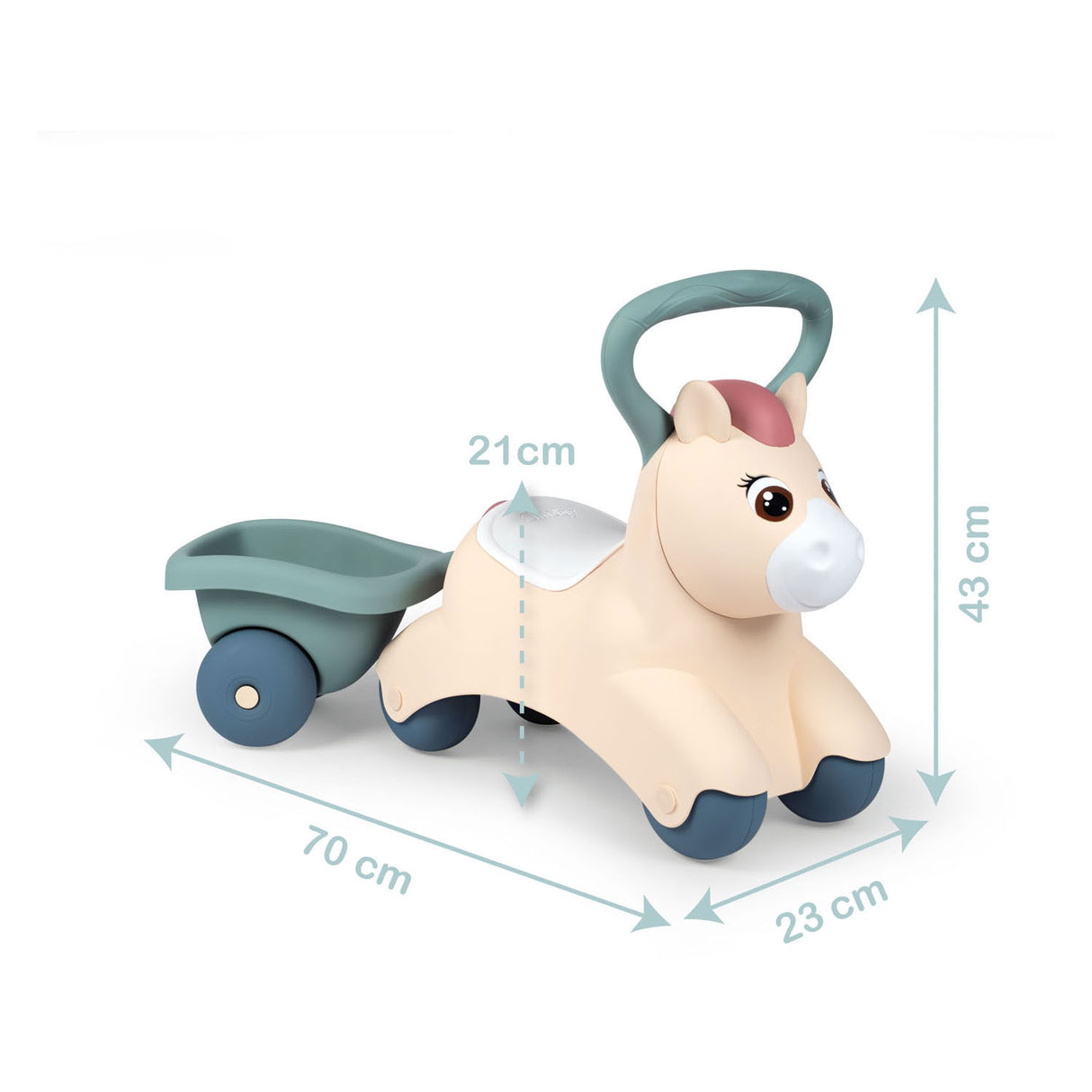 Smoby little baby pony loopauto