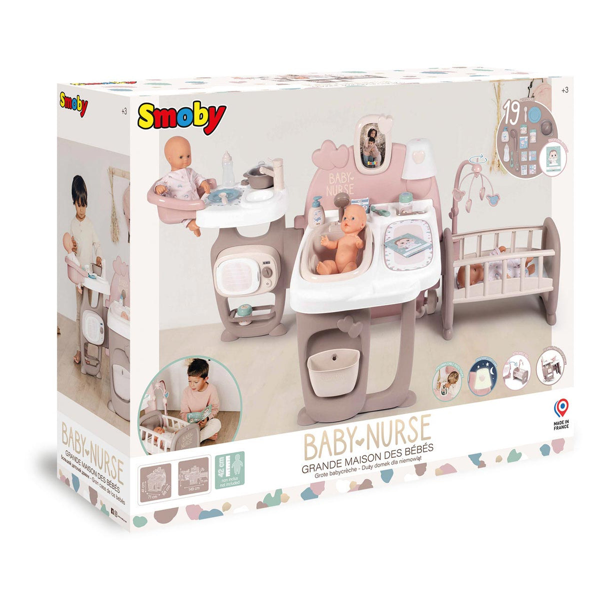 Smoby - Baby Nurse Dolls Care Center 23dlg.