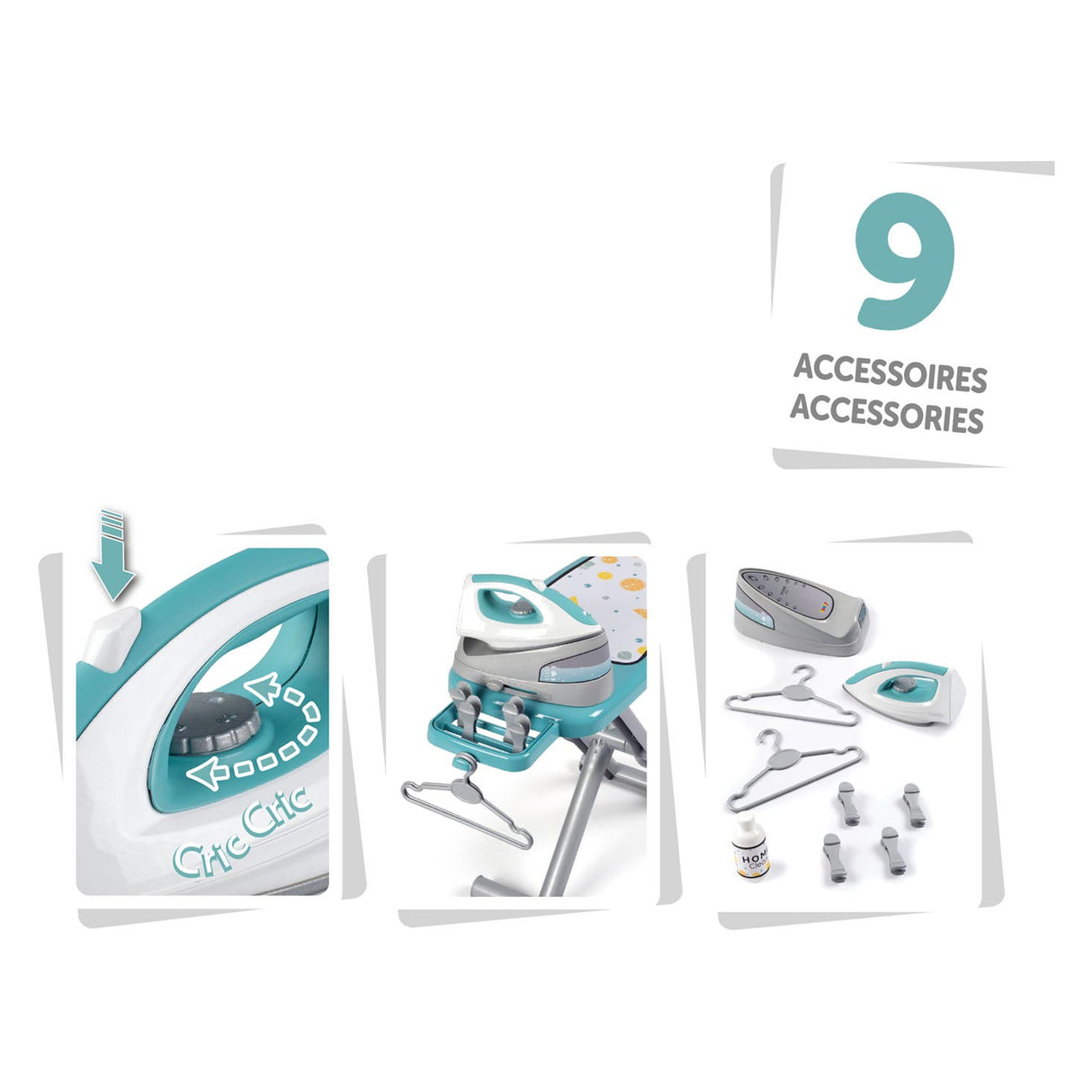 Smoby Ironing Board avec Iron 9-Macece